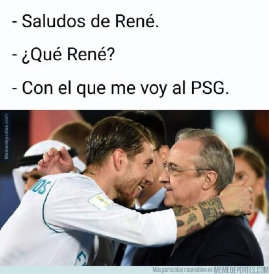 Los memes del adiós de Sergio Ramos donde destrozan a Florentino Pérez y al Real Madrid