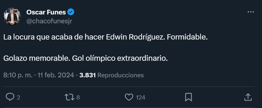 “Descomunal”, “Memorable”: Prensa de Honduras e internacional se rinde ante golazo olímpico de Edwin Rodríguez
