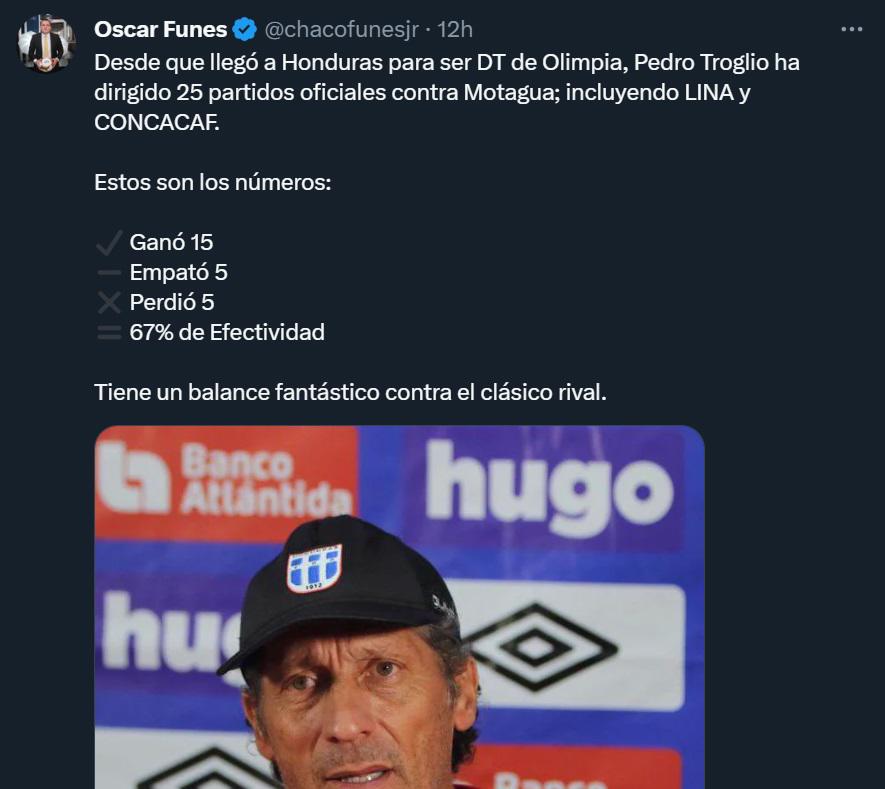 “Troglio, el padre de Motagua”, “Olimpia sigue mandando”: La reacción de la prensa tras el séptimo triunfo consecutivo del león