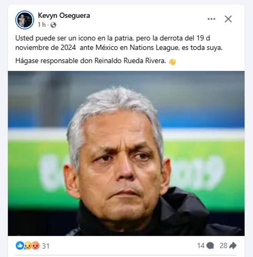 La prensa hondureña atiza contra Reinaldo Rueda tras goleada ante México: “Es toda tuya”, “Expuso de forma horrible al jugador” y “Fue vulnerable”