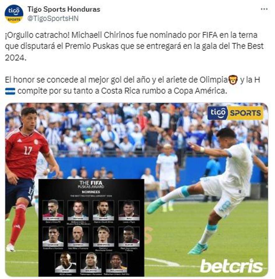 Así reaccionó la prensa tras la nominación de Michaell Chirinos al Puskas The Best 2024: “Se lo hizo a Keylor Navas”