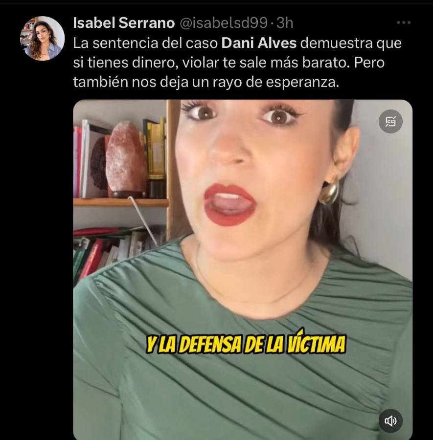 “Ser rico da el privilegio de violar”, “Rubiales irá a 7 años por un beso”: las reacciones en redes tras la condena de Dani Alves