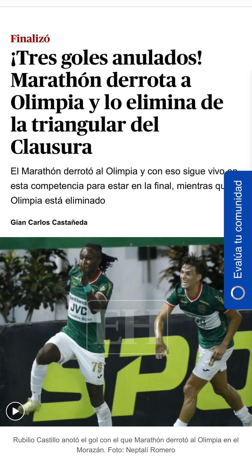 Nada de polémica: prensa reacciona a la eliminación del Olimpia ante Marathón