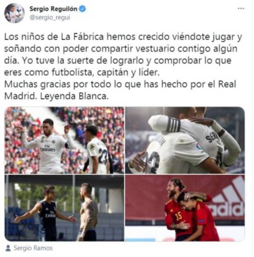 ¡Intenta no llorar! Los emotivos mensajes de despedida de los jugadores del Real Madrid a Sergio Ramos