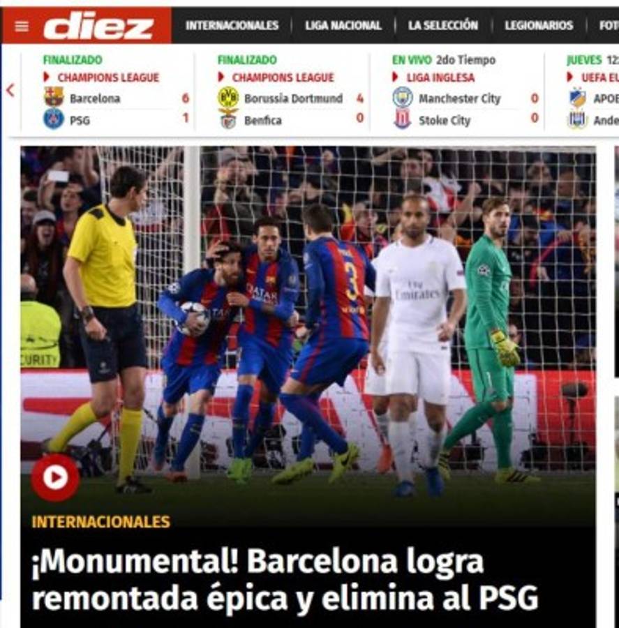 La prensa mundial se rinde al Barcelona: 'Proeza, apoteósico, grande el Barça'
