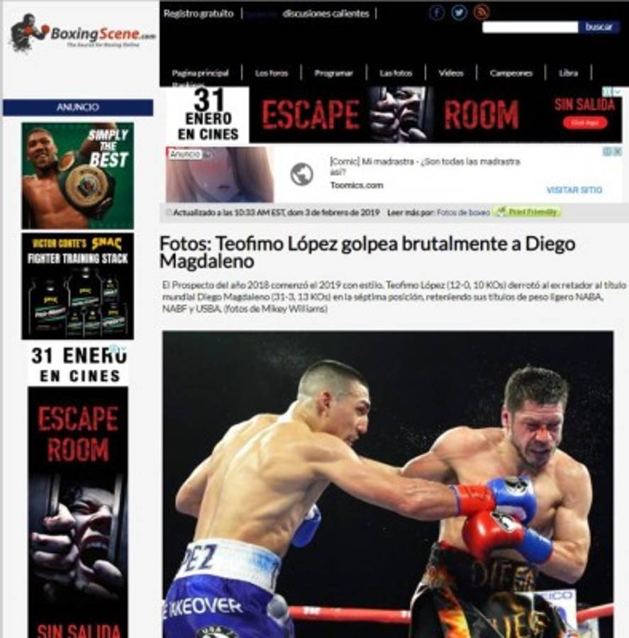 Lo que dicen los medios sobre el nocaut de Teófimo López