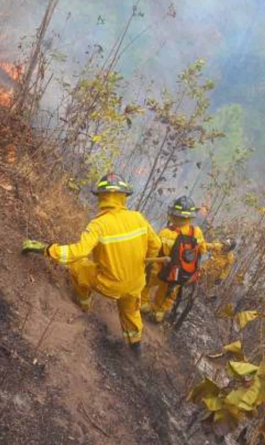 ¡Continúa activo! Así es el voraz incendio que no ha podido detenerse en las montañas de Santa Lucia