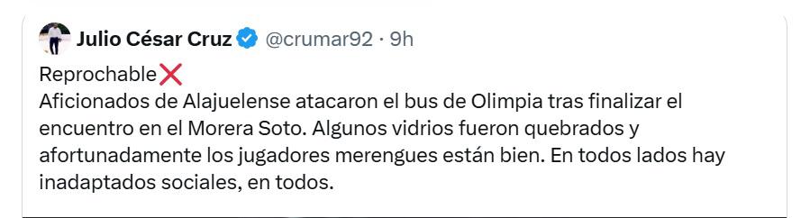 Vergüenza de ataque,  descalificación y Concacaf se hará de la vista gorda: prensa de Honduras condena agresión contra Olimpia en Costa Rica