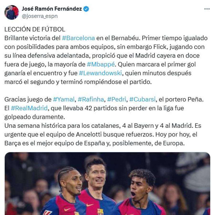Prensa reacciona por la paliza del Barcelona ante Real Madrid: “Ridículo histórico de Mbappé; por esto somos los mejores del mundo”