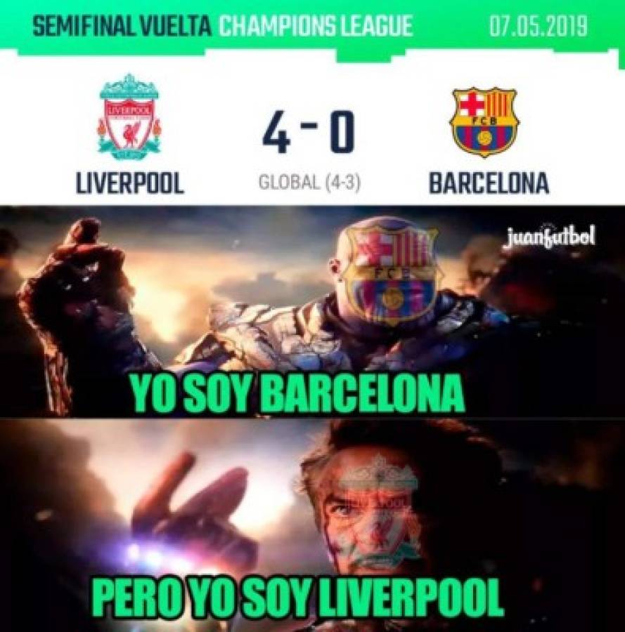 ¡Para morir de risa! Los otros memes que destruyen al Barcelona tras la debacle de Anfield  