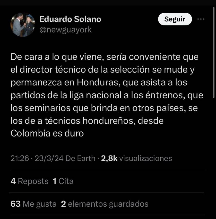 La reacción de Costly, el gran señalado de la prensa de Honduras y directivo atiza contra Rougier