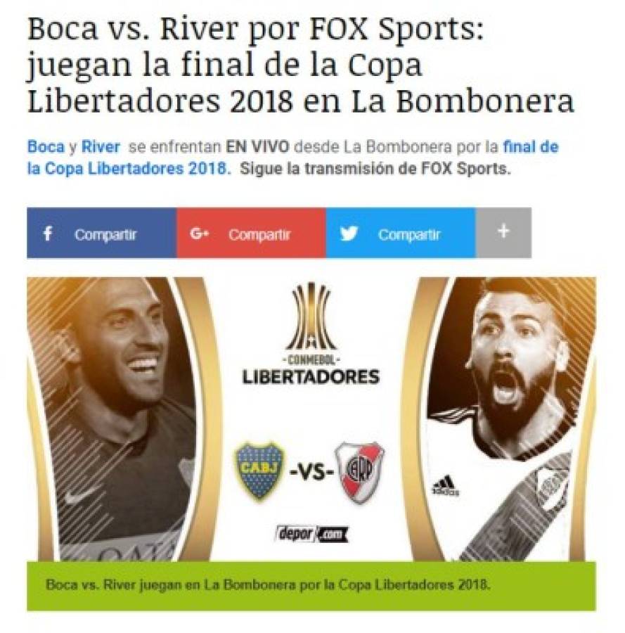 Impacto mundial: La prensa reacciona tras confirmar la final Boca-River en la Libertadores