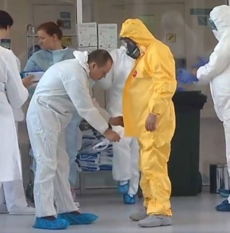 Fotos: Putin sorprende al mundo tras visitar a pacientes infectados por coronavirus