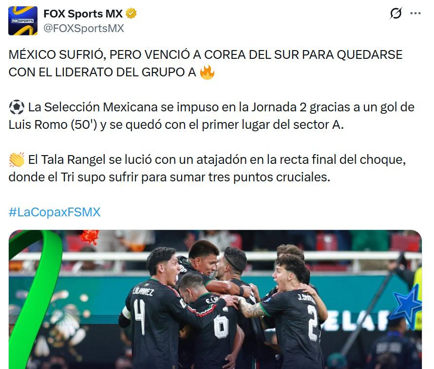 No vi avance: Faitelson cruel con México y prensa celebra a medias ante Corea