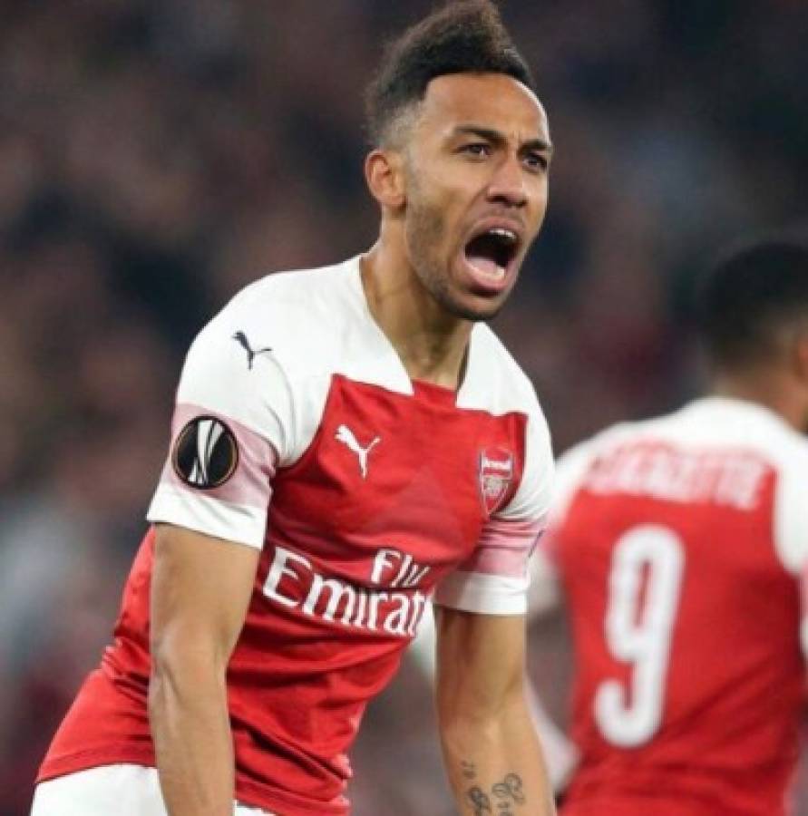 ¡A lo Alberth Elis! Aubameyang celebra triunfo del Arsenal al estilo del hondureño