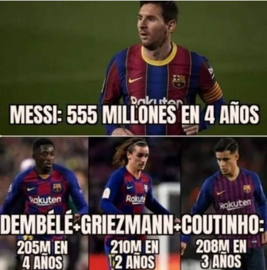 Messi, víctima de memes por su contrato millonario tras el gane del Barcelona ante el Athletic