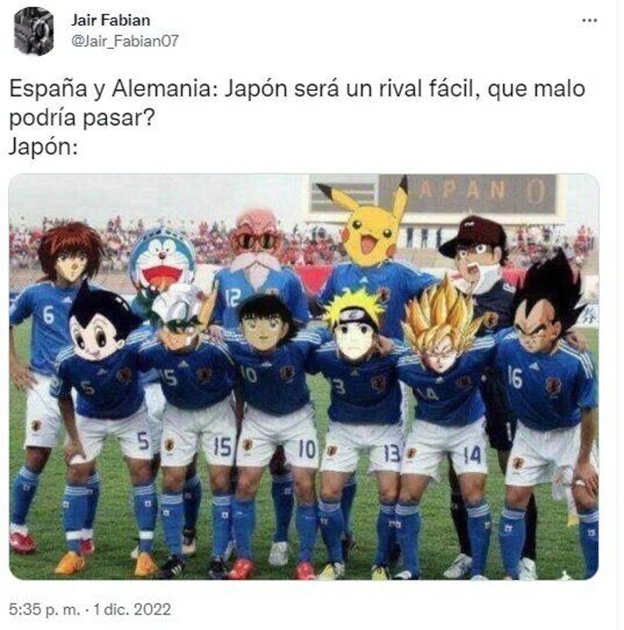 Destruyen el VAR con la ayuda de Gokú y los Súper campeones tras el gol de Japón; así encendieron las redes los memes