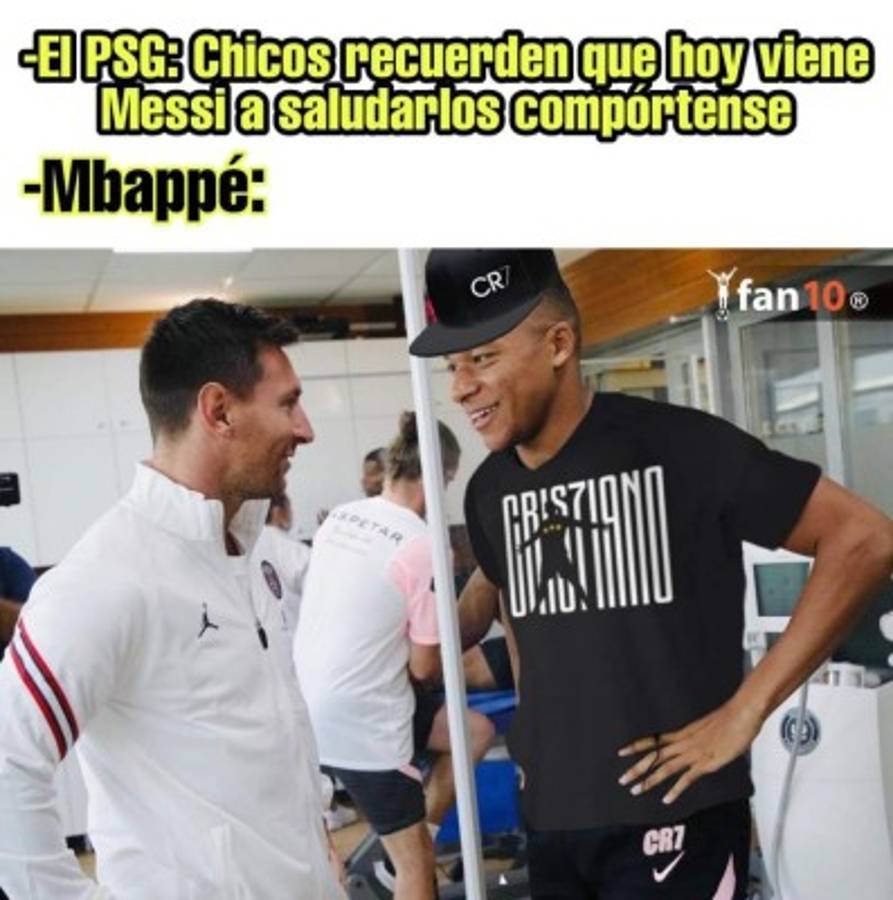 Messi hizo su primer entrenamiento con el PSG y los memes destrozan a Sergio Ramos