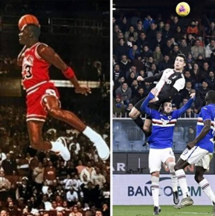 Michael Jordan y Carlos Pavón, protagonista de los memes tras el golazo de Cristiano Ronaldo