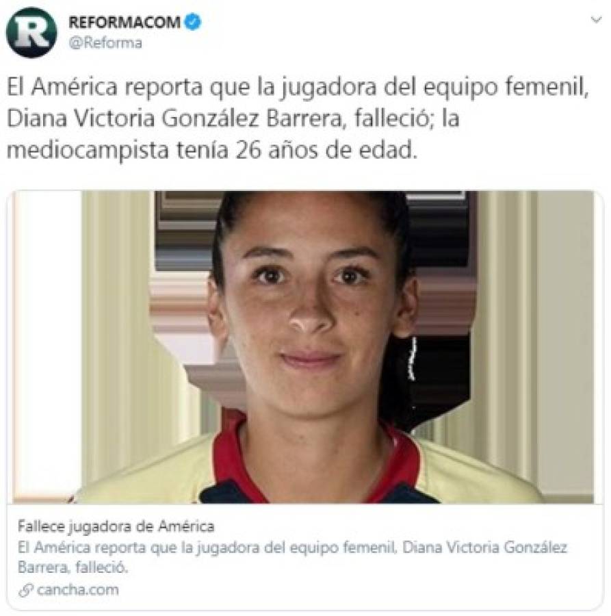 Conmoción en México por la muerte de Diana González, futbolista del América femenil