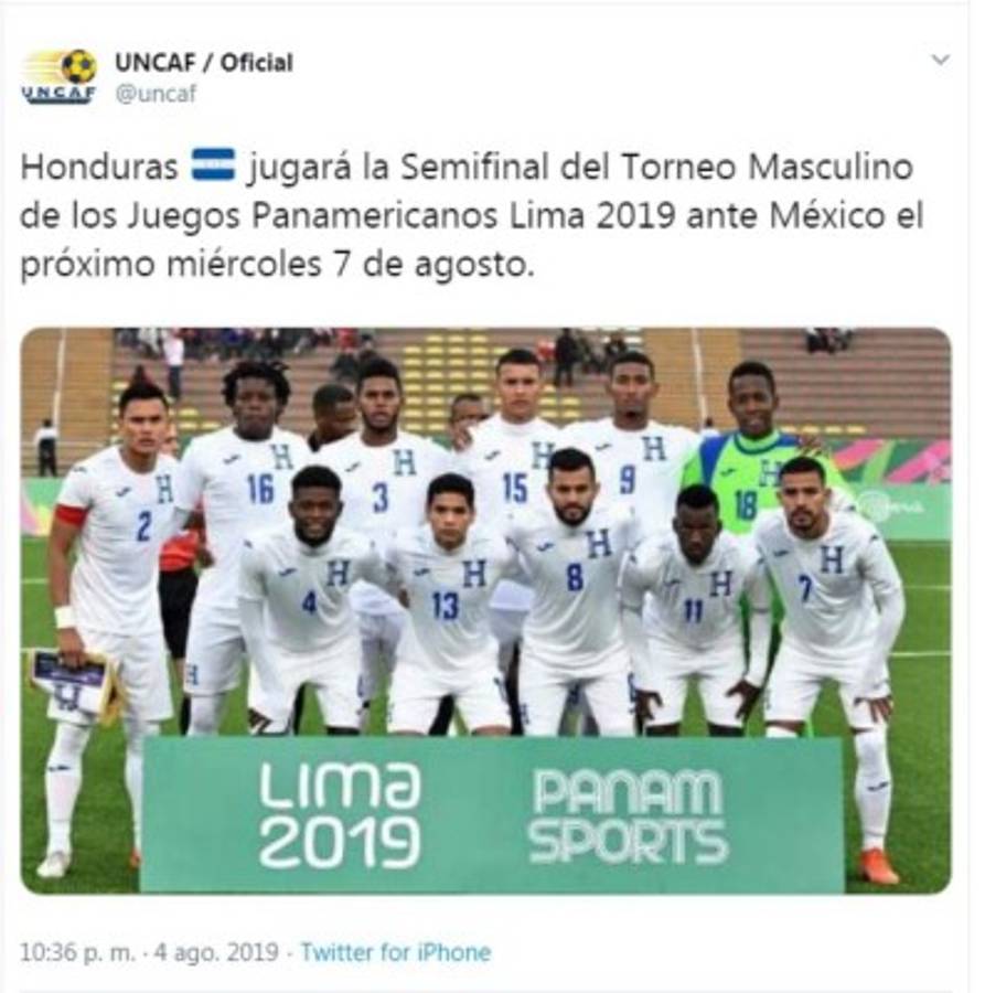 Honduras se enfrentará a México en los Panamericanos y esto dicen los medios