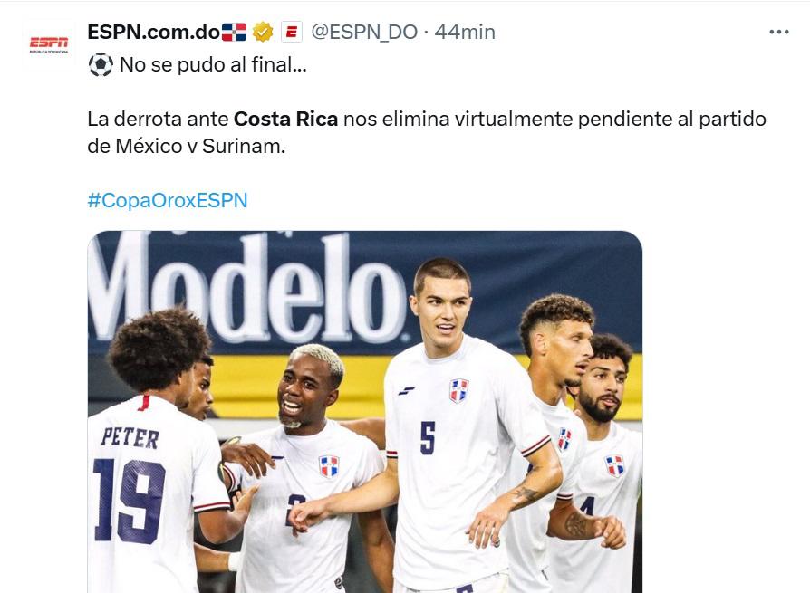 Costa Rica y Honduras andan nivel bajo y Sufrimiento tico, periodistas y medios inundan las redes tras el triunfo contra República Dominicana
