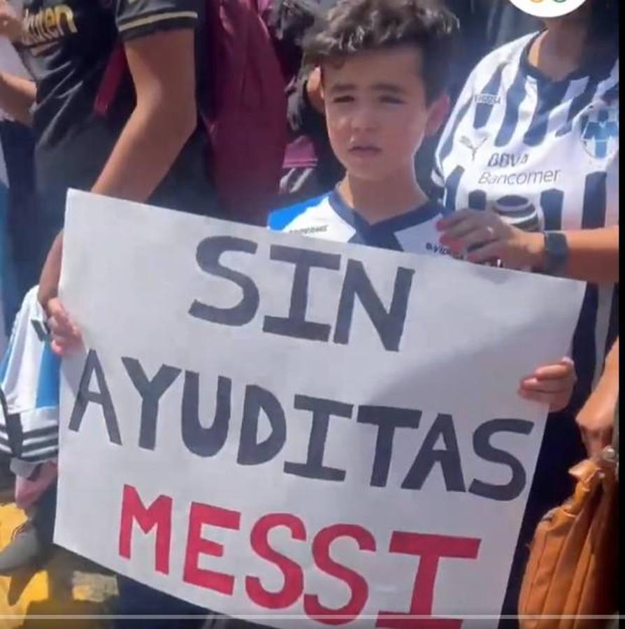 “Sin ayuditas Messi”: Así recibieron al crack del Inter Miami en México; un niño sorprendió con su pancarta