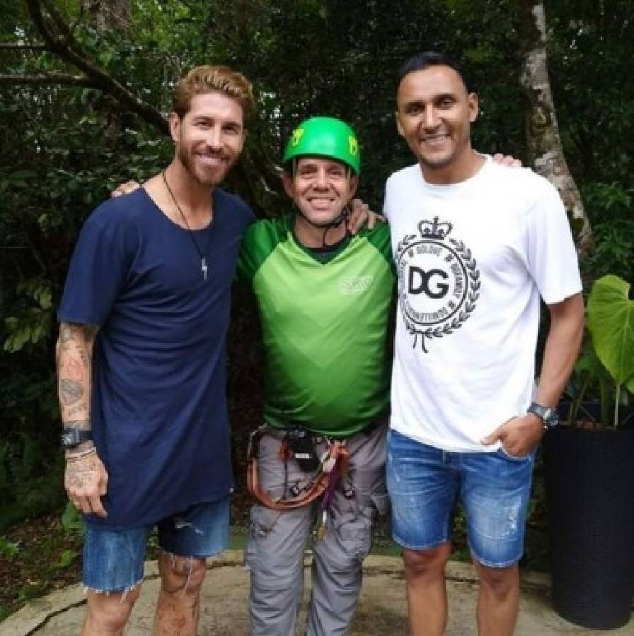 Sergio Ramos y Pilar Rubio disfrutan su luna de Miel en Costa Rica junto a Keylor Navas