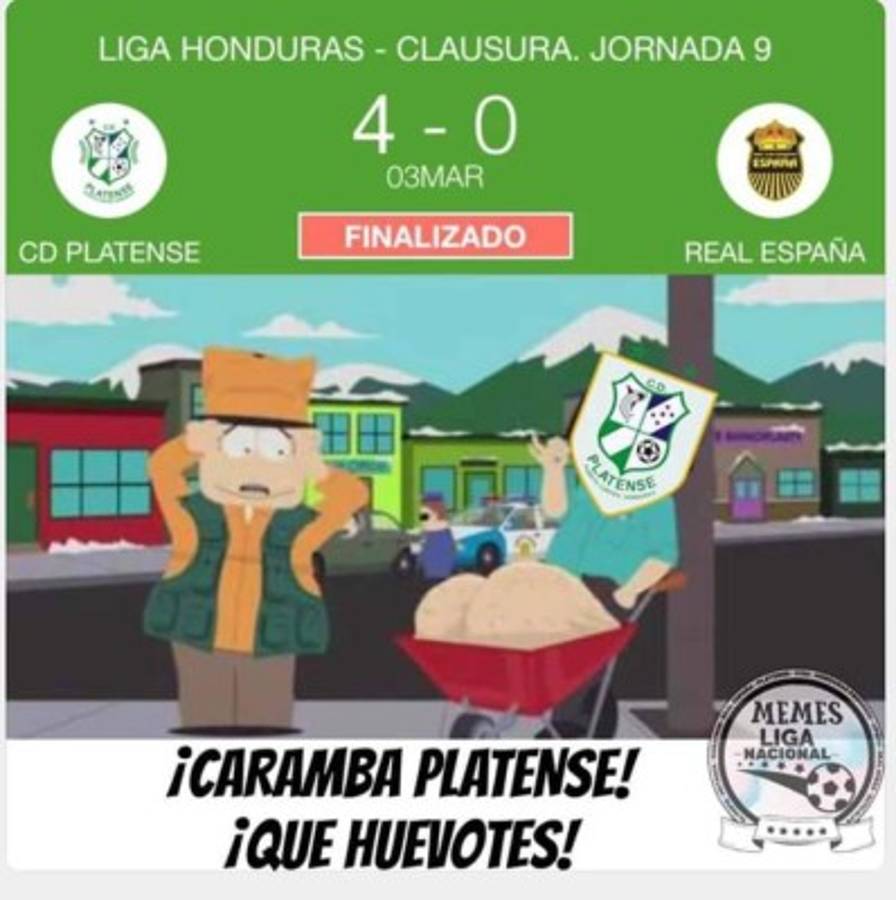 Real España y Olimpia caen y son atacados con divertidos memes