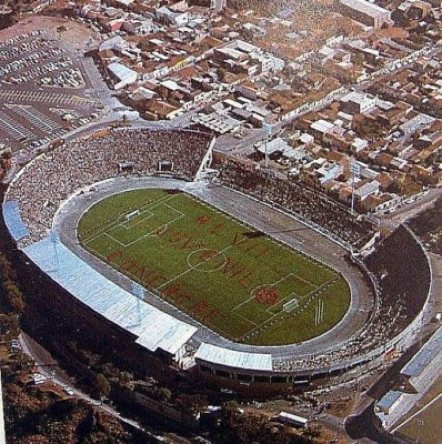 Las fotos inéditas de la última gran remodelación en el Estadio Nacional de Tegucigalpa