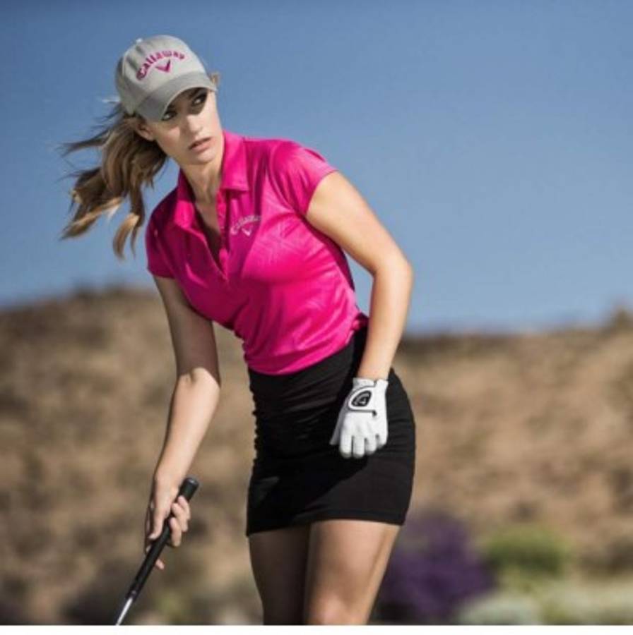 La hermosa musa del golf