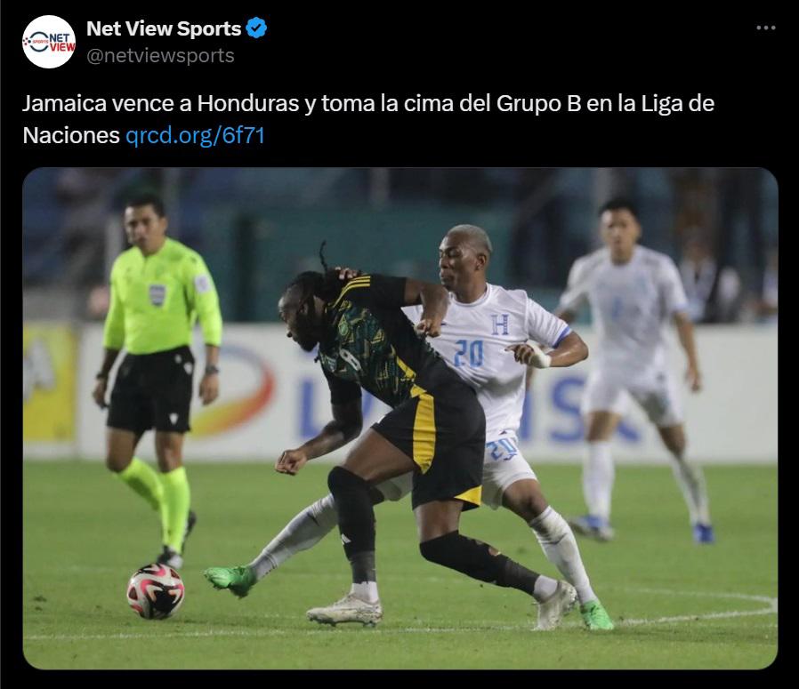 Prensa internacional se sorprendió por derrota de Honduras y en Jamaica festejan la victoria en Nations League
