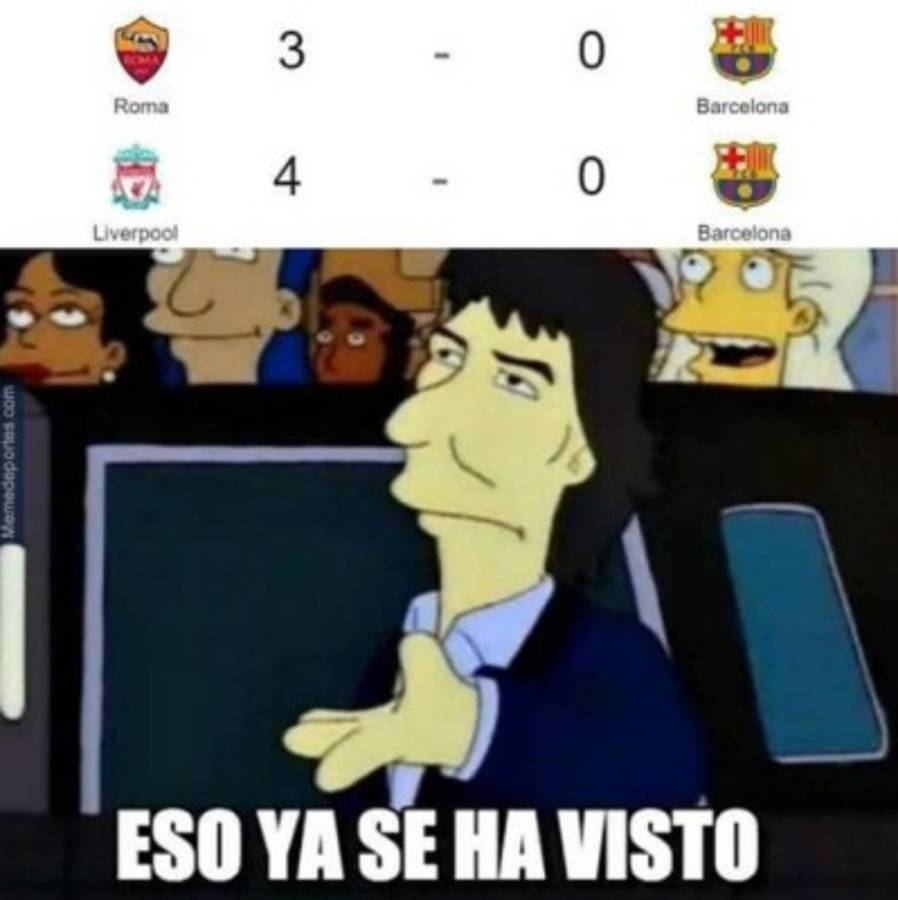 ¡Para morir de risa! Los otros memes que destruyen al Barcelona tras la debacle de Anfield  
