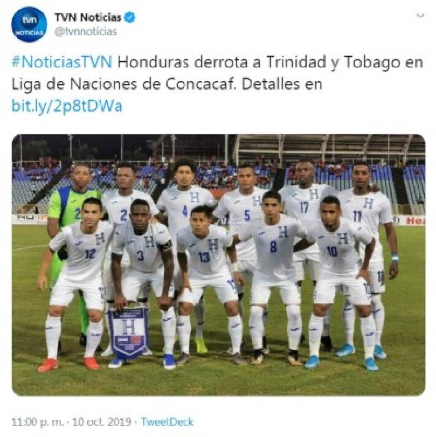 Luego del triunfo ante Trinidad y Tobago, esto dicen los medios sobre Honduras