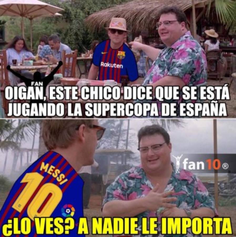 Los memes que dejó el triunfo del Barcelona en la Supercopa de España