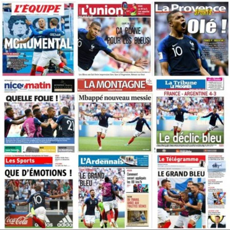 Las portadas de los diarios del mundo tras la eliminación de Messi y Cristiano de Rusia
