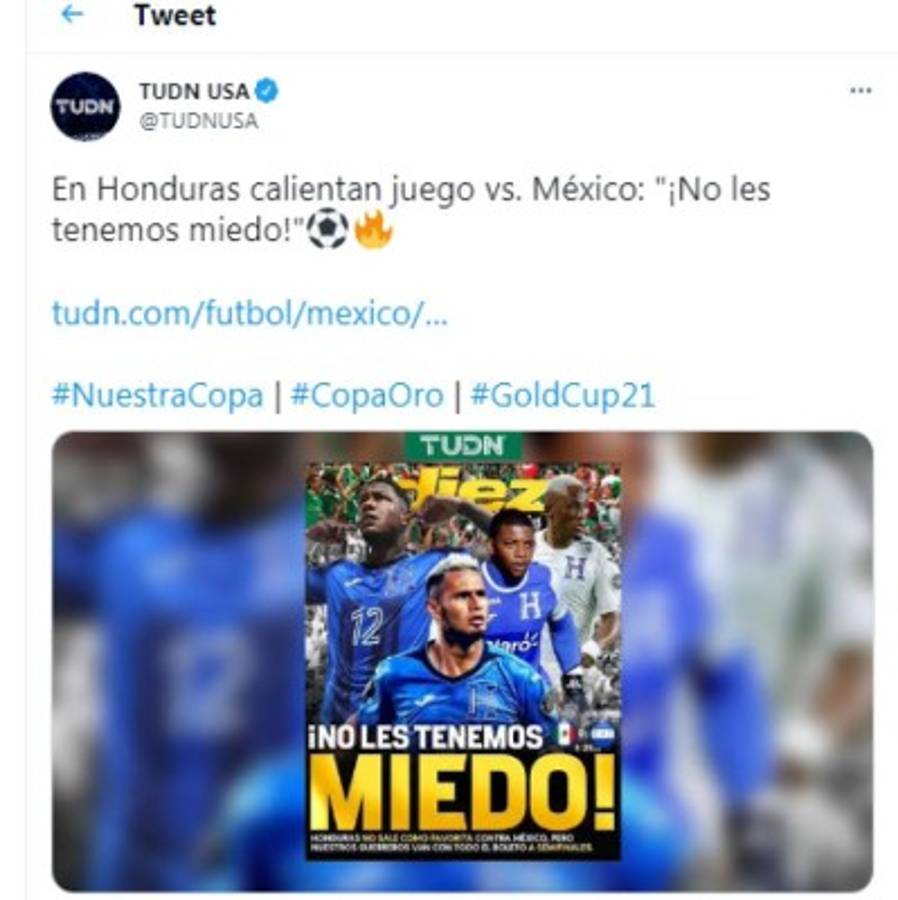 Lo que dice la prensa mexicana sobre el duelo de hoy ante Honduras en Copa Oro: 'Favorito y a demostrar la jerarquía'