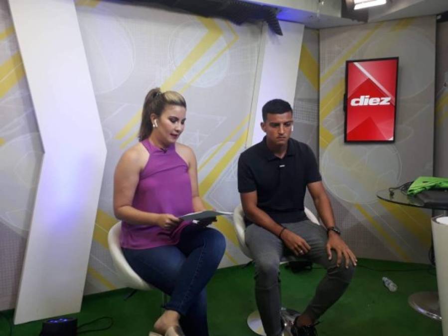 Heyreel Saravia en Diez-TV: ''En Costa Rica hablan muy bien del fútbol de Honduras''