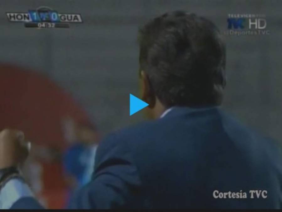 VIDEO: Así celebró Jorge Luis Pinto el gol de Jery Bengtson ante Guatemala