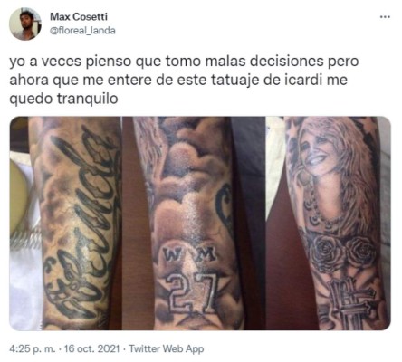 ¿Y ahora? Los comprometidos tatuajes de Icardi; la cara de Wanda Nara y hasta los hijos de Maxi López