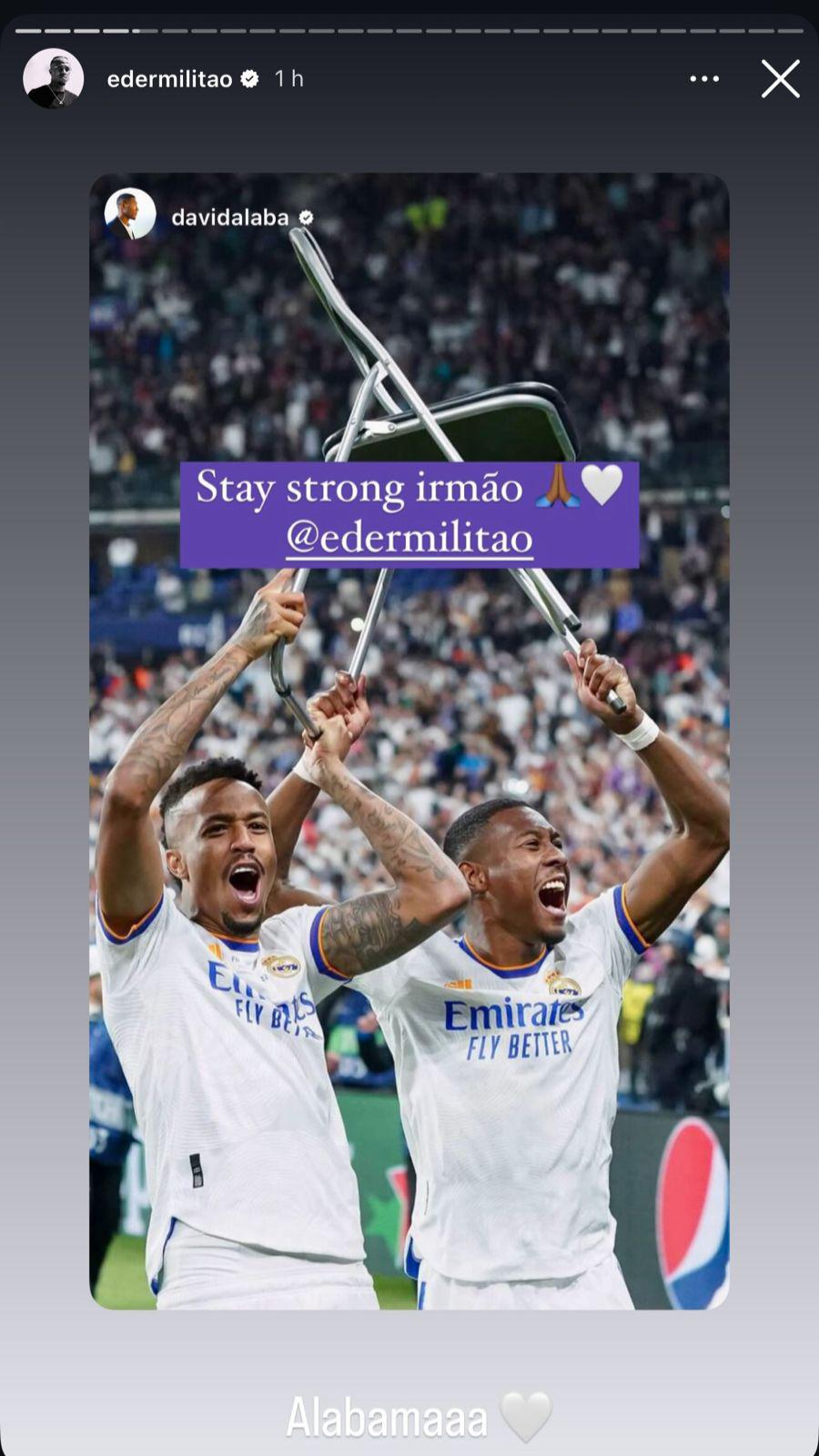 Militao se desahoga en redes y el mensaje de Ramos y Marcelo: el brasileño es arropado por todo el Real Madrid tras su lesión