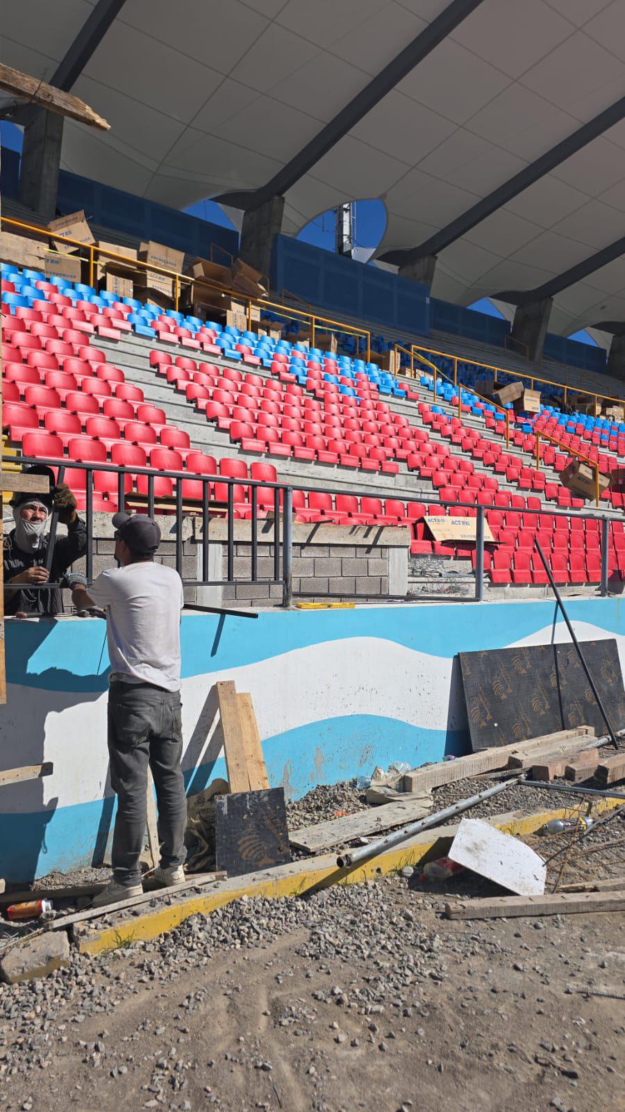 Al estilo europeo: así luce el estadio Nacional Chelato Uclés con su nueva cerca y las butacas previo a la final Olimpia vs Marathón