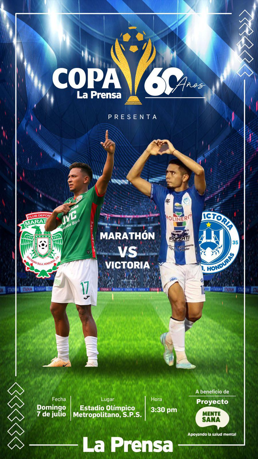 Marathón y Victoria se enfrentarán en la Copa La Prensa que tendrá fines benéficos.