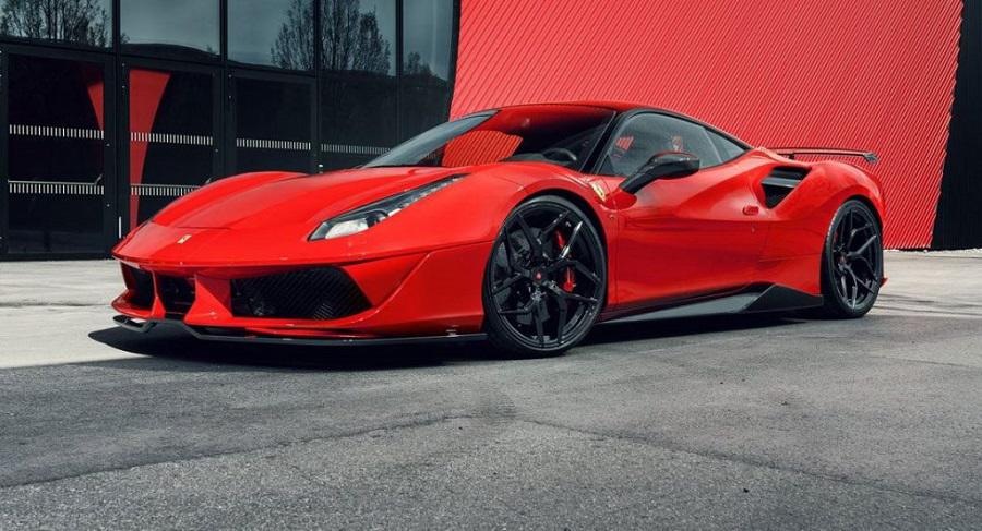 El modelo de un Ferrari 488 Pista que fue comprado por Mbappé en medio millón de euros.