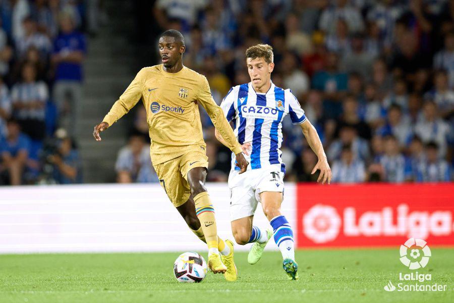 Así se vivió el primer triunfo del Barcelona en la liga española; Lewandowski se despachó con dos goles