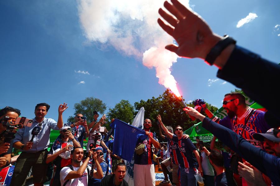 David Suazo en Múnich: la fiesta que se vivió previo a la gran final de la Champions League