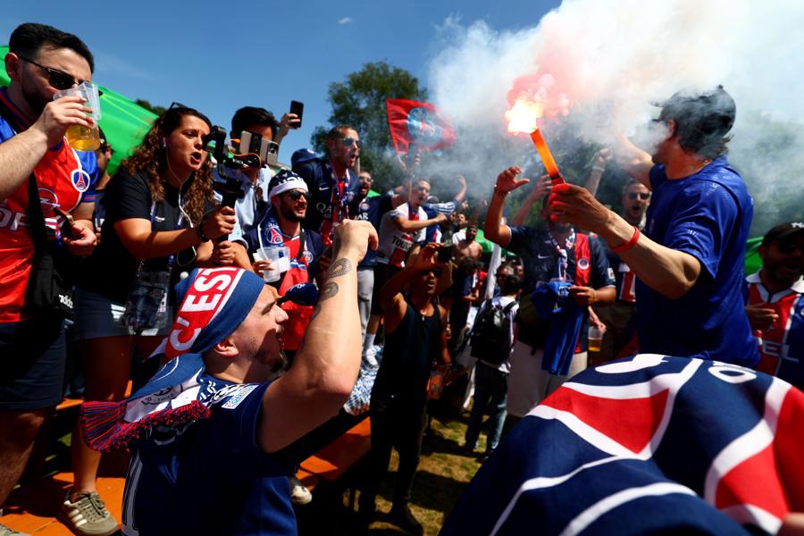 David Suazo en Múnich: la fiesta que se vivió previo a la gran final de la Champions League