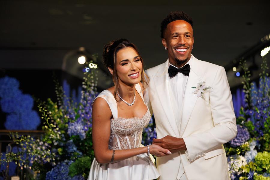 Militao se casó con una bella modelo y los únicos tres jugadores del Real Madrid en la boda: ¡se robaron el show!
