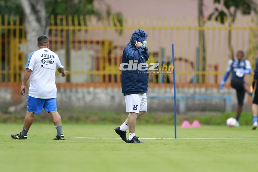 ¡Dos novedades y lluvia! Las postales del segundo entreno de la Selección de Honduras de cara al amistoso con Colombia