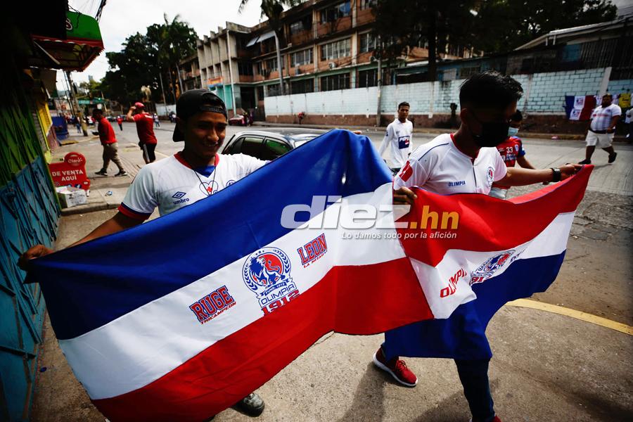 ¡Leones, banderas y selfies! Tegucigalpa se viste de fiesta con la final del fútbol hondureño Olimpia vs. Real España